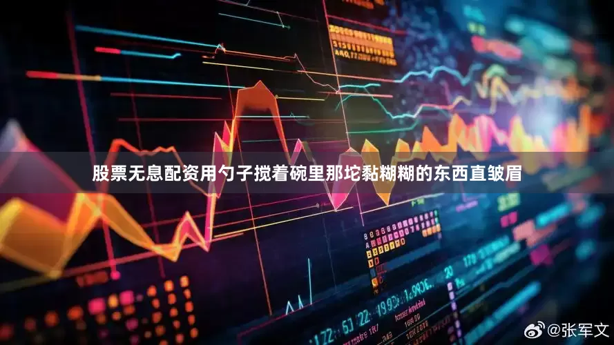 股票无息配资用勺子搅着碗里那坨黏糊糊的东西直皱眉